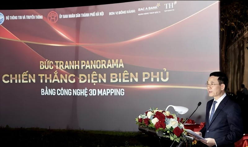 Tranh panorama “Chien dich Dien Bien Phu” den voi nguoi dan Ha Noi bang cong nghe 3D mapping-Hinh-4