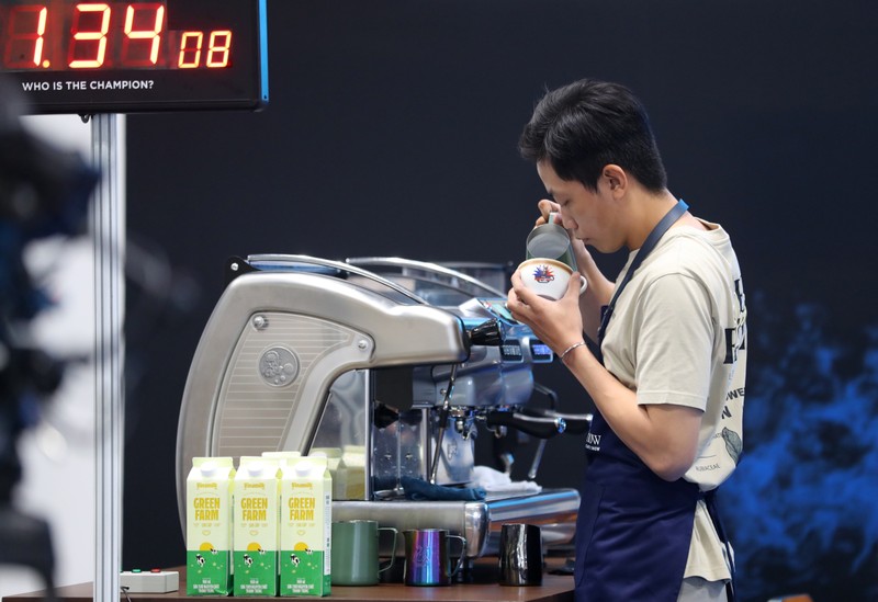 Vinamilk khang dinh vi the trong pha che tai dau truong quoc te Asia Latte Art Battle-Hinh-2