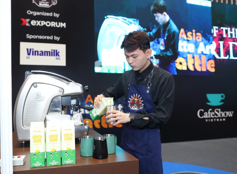 Vinamilk khang dinh vi the trong pha che tai dau truong quoc te Asia Latte Art Battle-Hinh-3