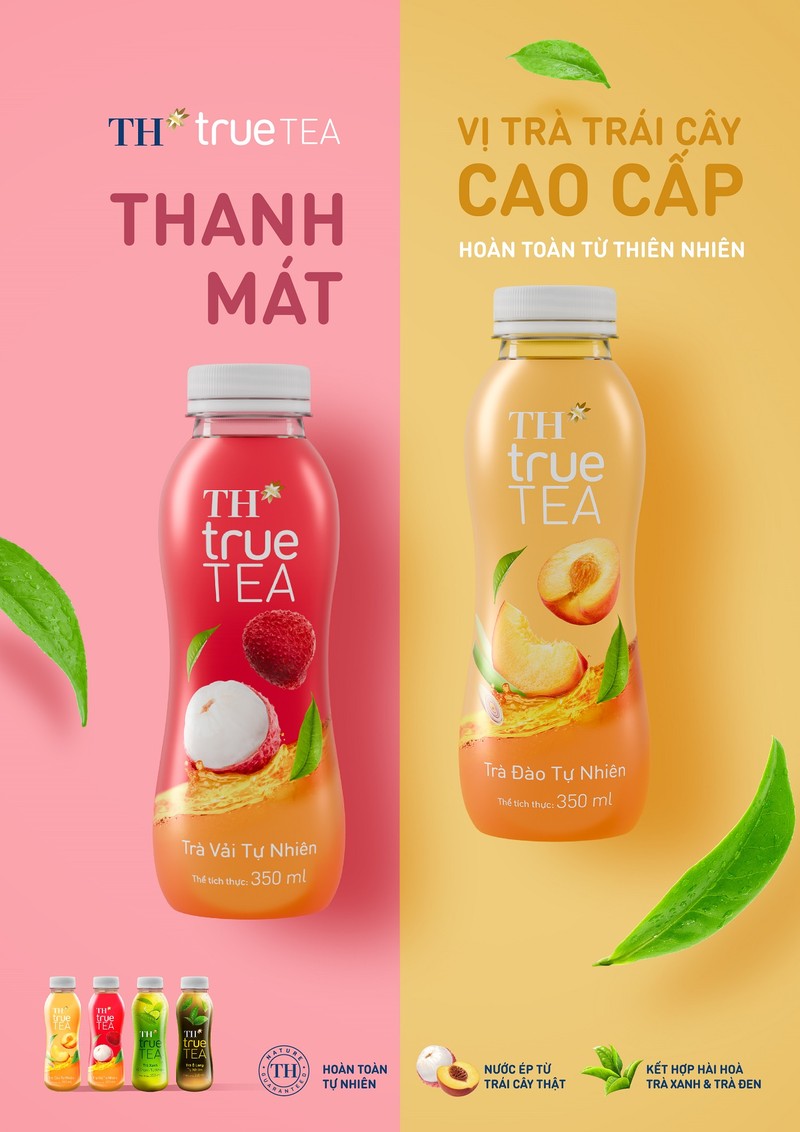 Tap doan TH ra mat Tra trai cay TH true TEA cao cap, hoan toan tu thien nhien