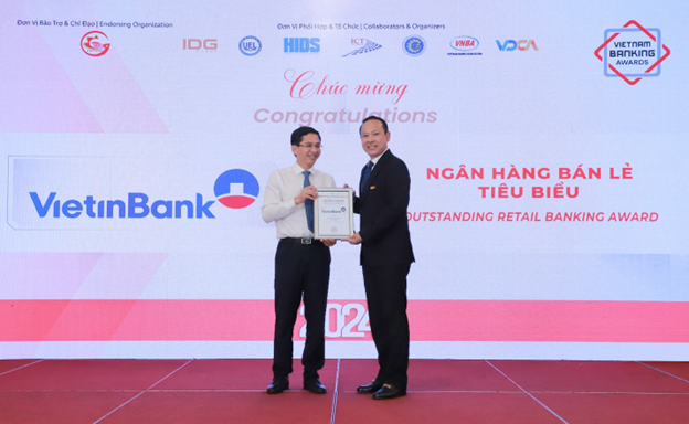 VietinBank duoc vinh danh “Ngan hang Ban le tieu bieu” nam 2024