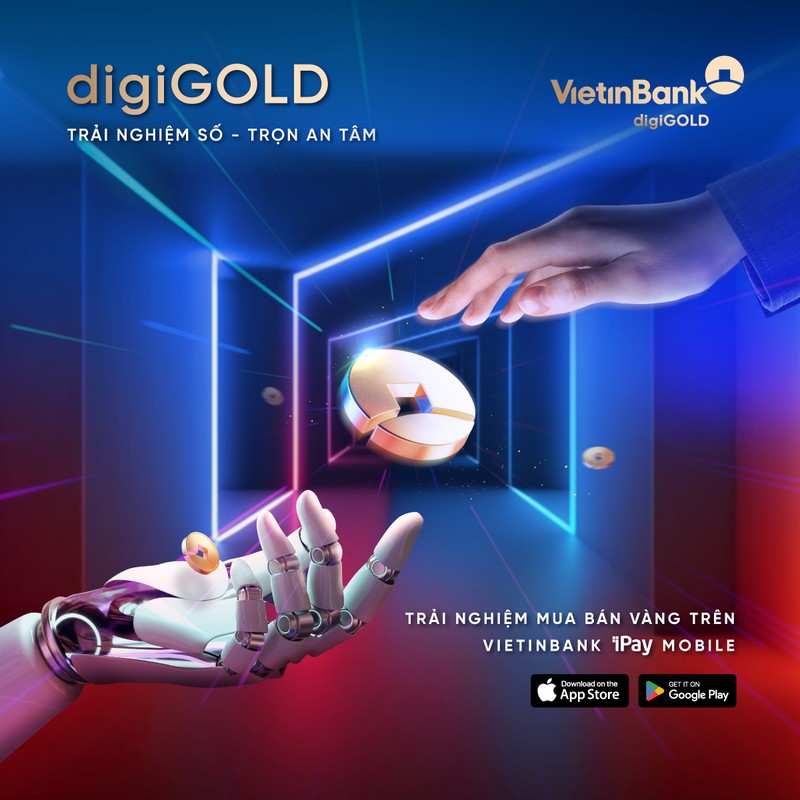 Trien khai mua ban vang (digiGOLD) tren ung dung so VietinBank iPay Mobile