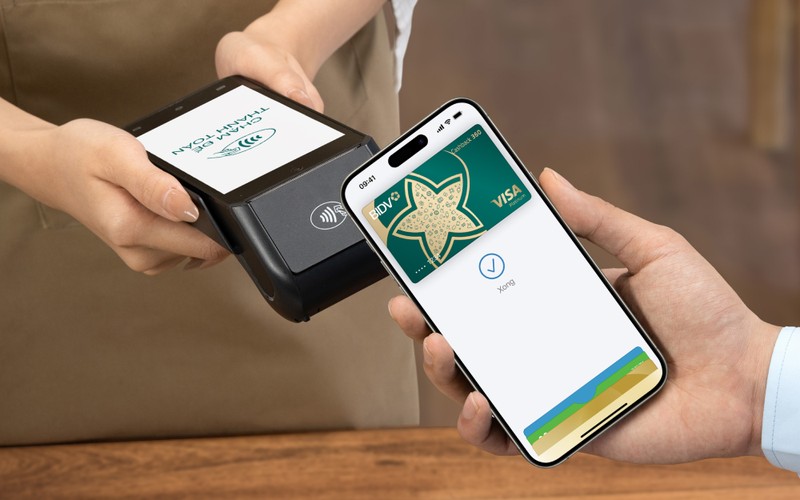 Thanh toan de dang, an toan va rieng tu voi the BIDV Visa va Apple Pay