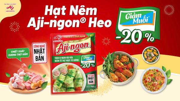 Hat nem Aji-ngon® Heo Giam Muoi – Giai phap cho bua an ngon, lanh manh tu Ajinomoto Viet Nam