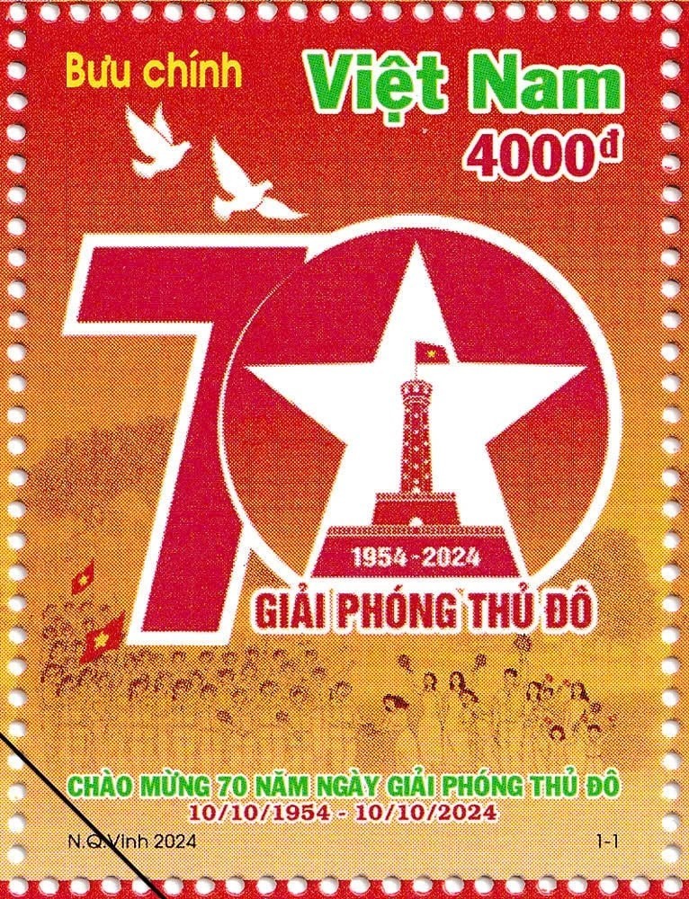 Phat hanh bo tem chao mung 70 nam Ngay Giai phong Thu do-Hinh-2