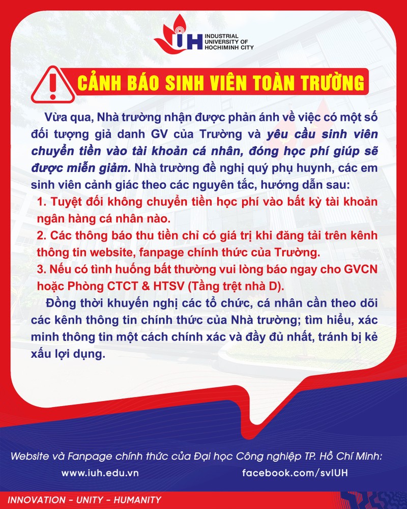 Nhieu truong Dai hoc canh bao sinh vien hinh thuc lua dao moi