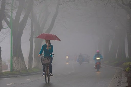 Gan Tet, khong khi lanh ve gay mua phun cho mien Bac