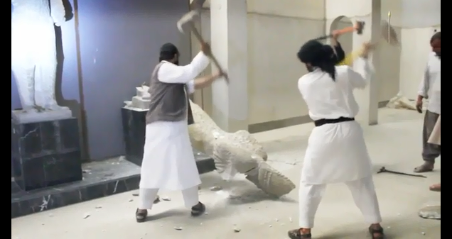 Video phien quan IS dap pha bau vat co o Iraq