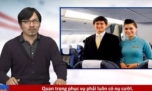 Dong phuc Vietnam Airlines voi GS Xoay, ly tinh vu Trang Tran