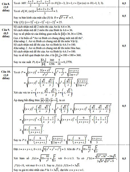 De thi thu THPT quoc gia lan cuoi mon Toan truong chuyen Dai hoc Vinh-Hinh-5