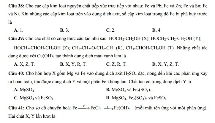 De thi thu THPT quoc gia 2015 mon Hoa truong HN-Amsterdam va dap an-Hinh-10