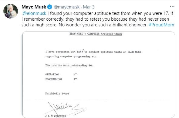 Elon Musk tung phai thi lai vi diem so qua cao