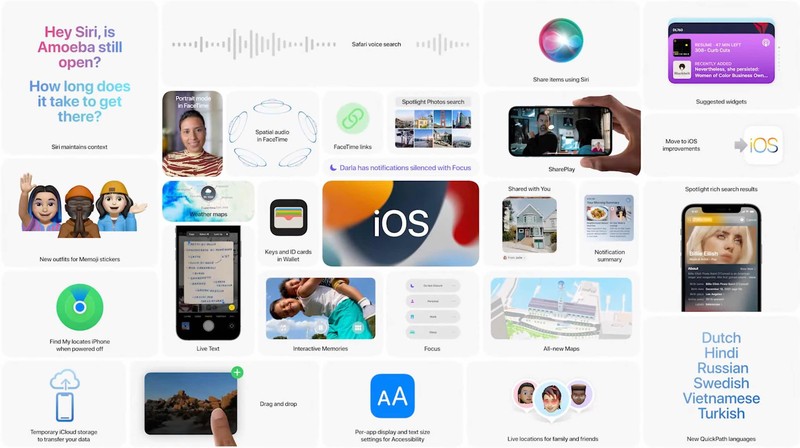 Apple ra mat iOS 15, bat ngo voi loat tinh nang 