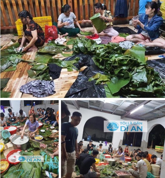 Nguoi dan “trang dem” goi ngan chiec banh chung cuu tro mien Trung-Hinh-13