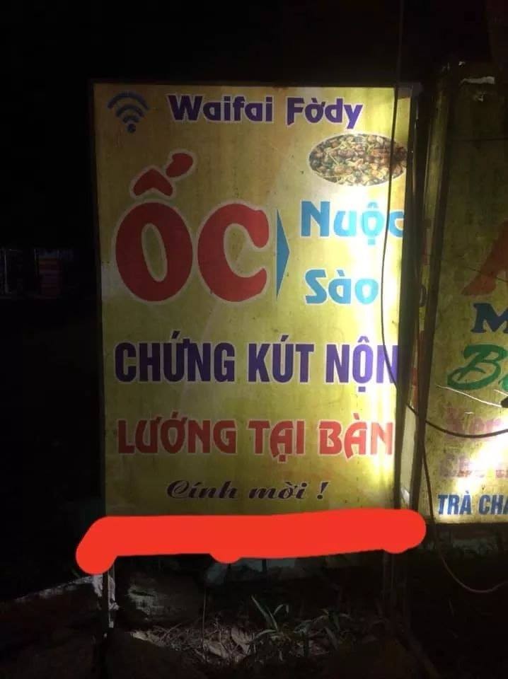 Bien quang cao sai chinh ta, dan tinh cuoi lan lon