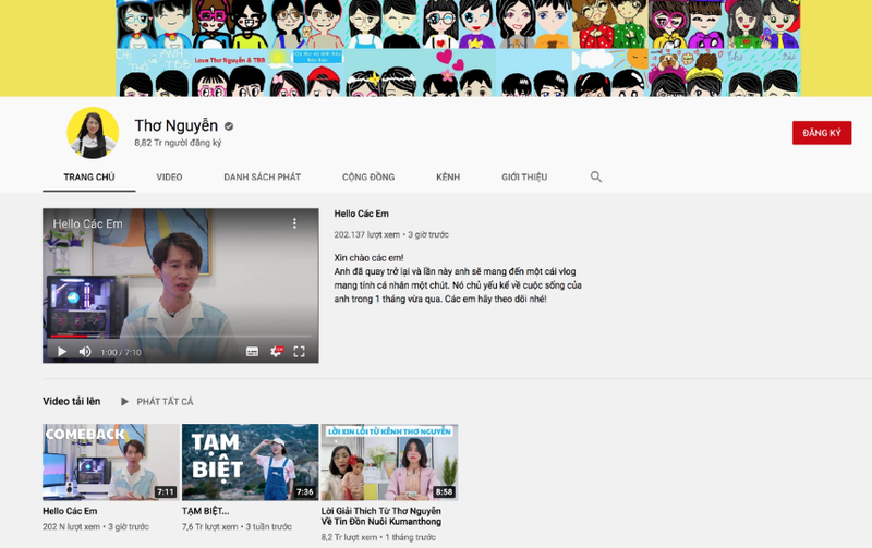 Kenh YouTube Tho Nguyen bat ngo “hoi sinh”, su that dang sau la gi?-Hinh-4