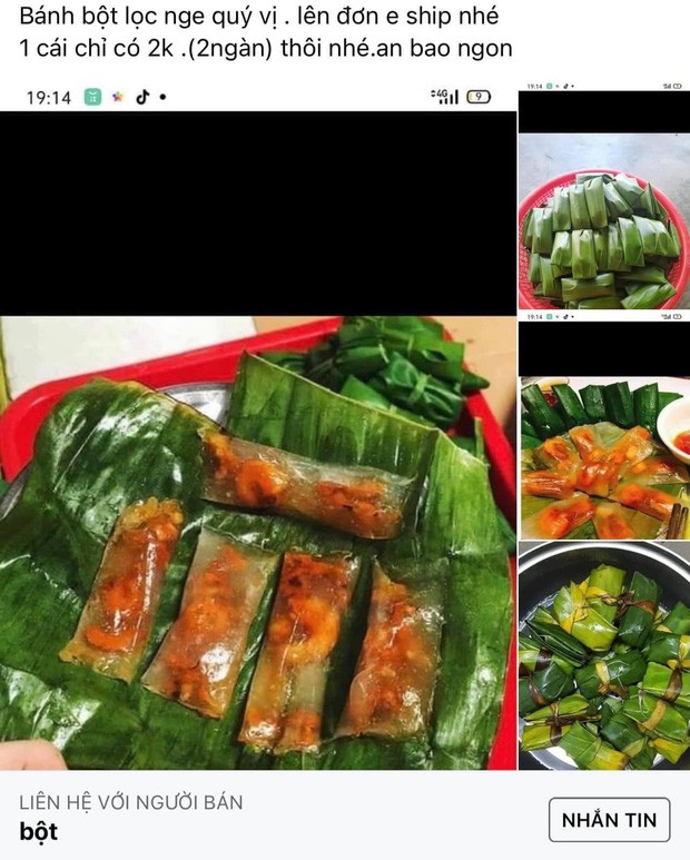 “San sale” banh bot loc, co gai nhan san pham khien netizen “cuoi bo“