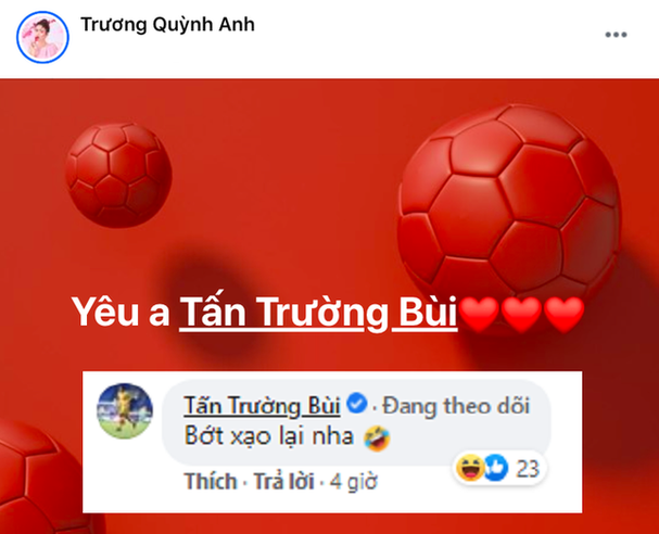 Phan ung cua thu mon Tan Truong khi duoc Truong Quynh Anh “to tinh”