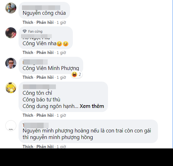 Cong Phuong len chuc bo, netizen dat ten con ho 