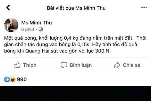 An theo ban thang Quang Hai, co giao Minh Thu bi netizen chi trich-Hinh-2