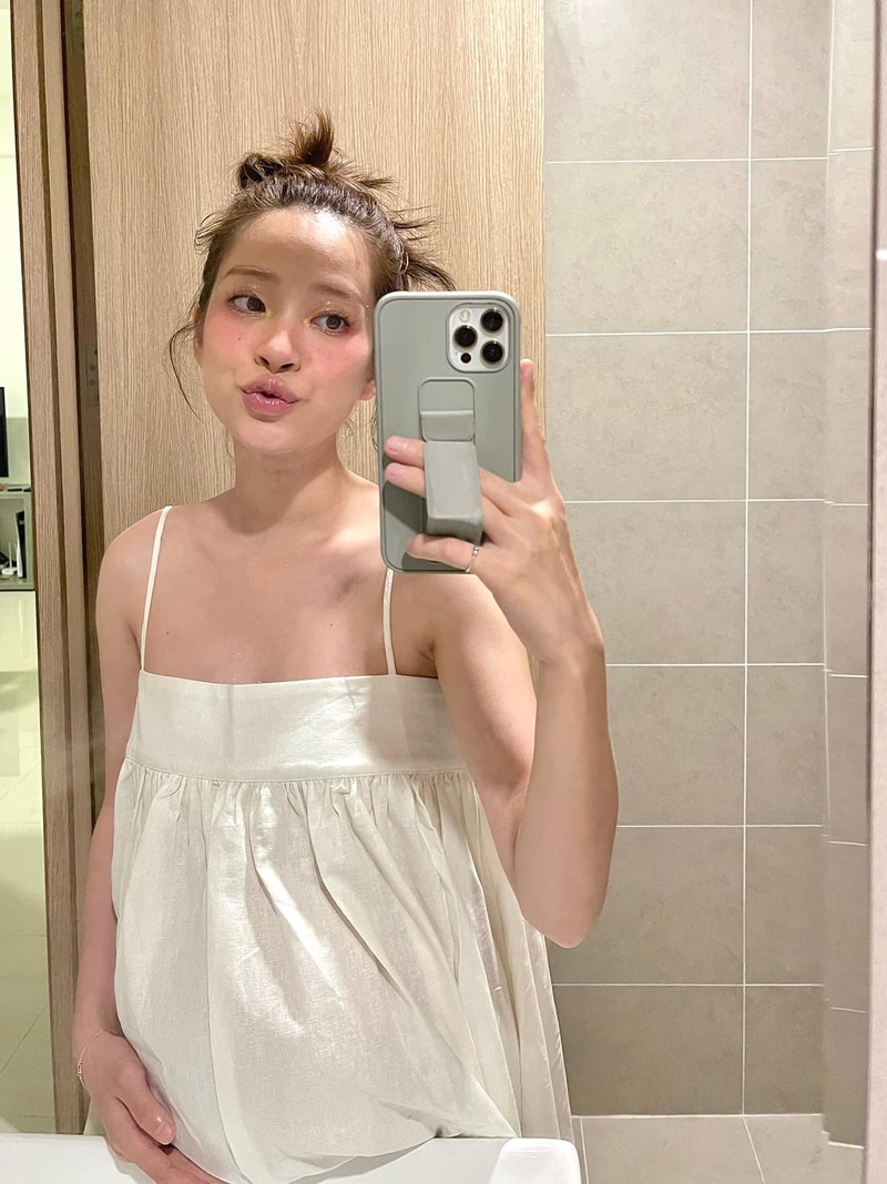 Sau sinh, hot girl Truong Hoang Mai Anh lo mat moc khong ti vet-Hinh-7