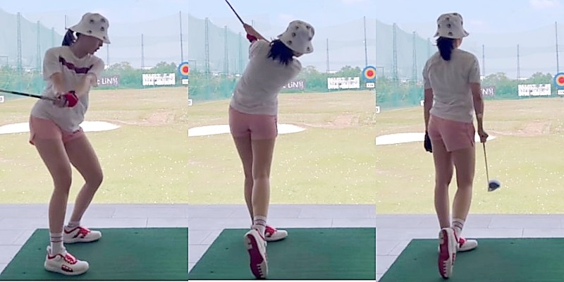 Mac quan gym di choi golf, hot girl Tram Anh bi netizen la o-Hinh-4