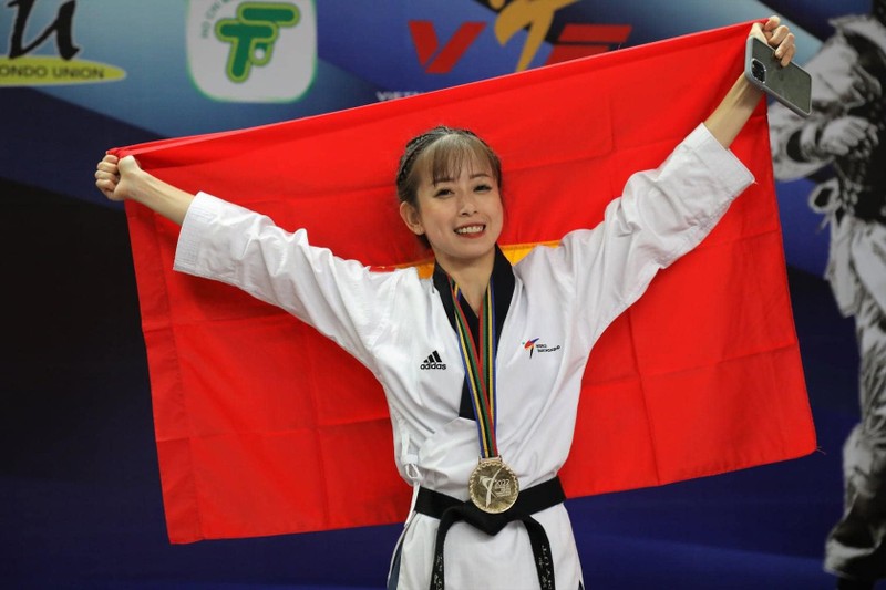 Cac VDV taekwondo tai nang tai SEA Games 31