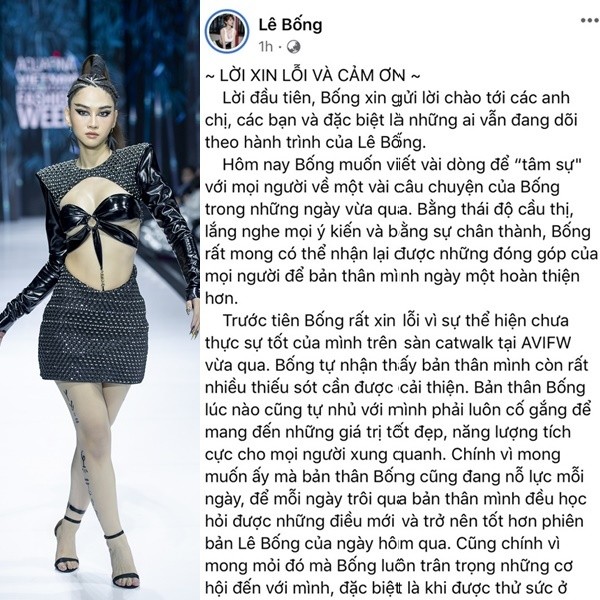 Di catwalk bi che nhu “tac pham trao phung”, Le Bong noi gi?-Hinh-4