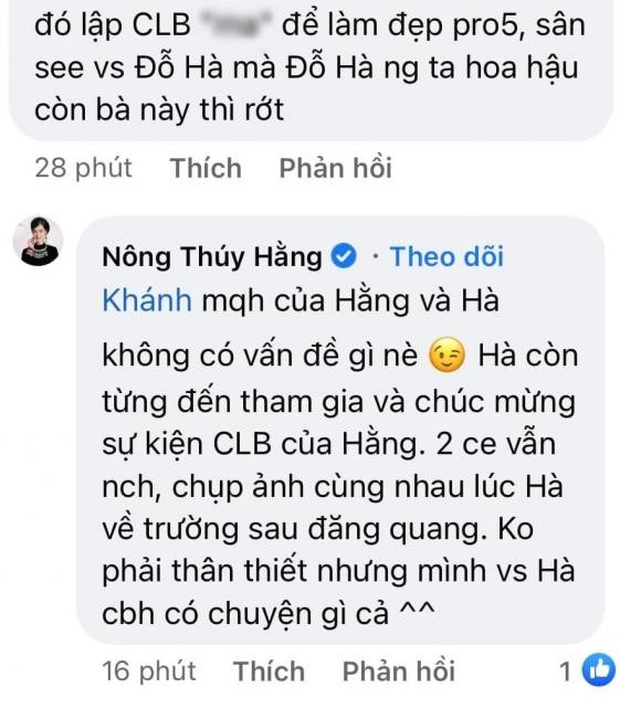 Phan ung Nong Thuy Hang khi bi noi 'san si' voi Do Thi Ha?-Hinh-4