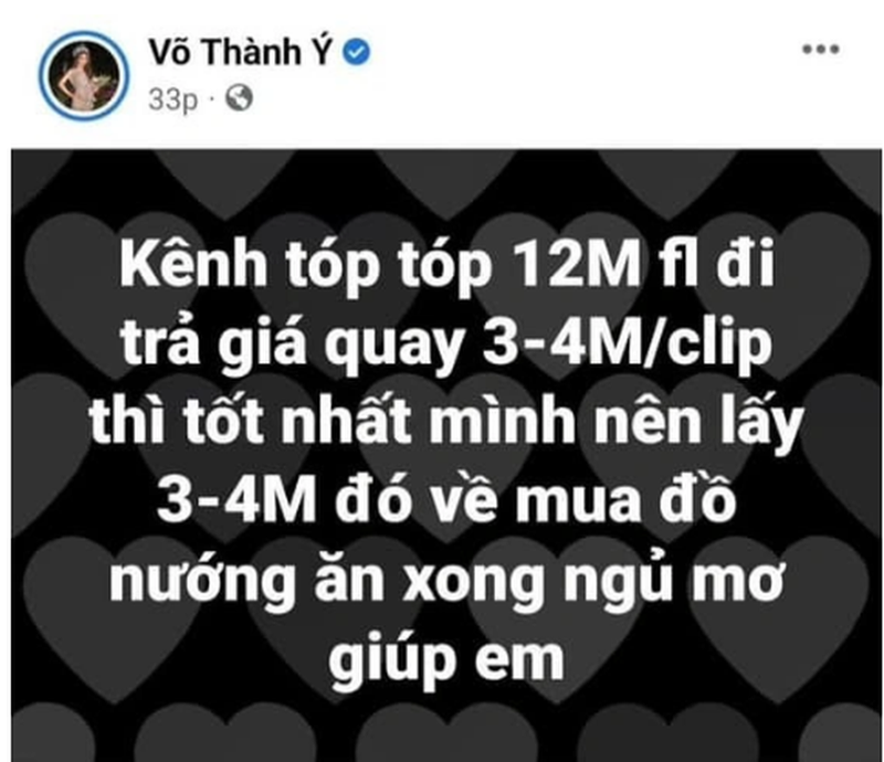 Chi trich vi che dong tien, TikToker Vo Thanh Y len tieng xin loi-Hinh-7