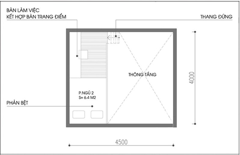 Cai tao va bo tri noi that cho phong rong 18m2 co gac lung-Hinh-3