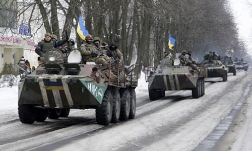 Ukraine bat giu mot thieu ta nghi cua quan doi Nga