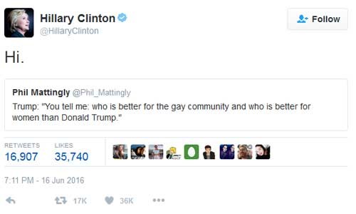 Ung vien Hillary Clinton tro thanh “nu hoang mang Twitter”