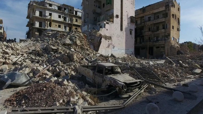 Kinh hoang canh tuong nhu bai tha ma o thanh pho Aleppo