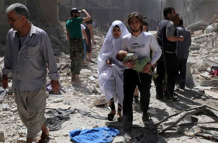Thanh pho Aleppo tan hoang sau cac tran mua bom-Hinh-9