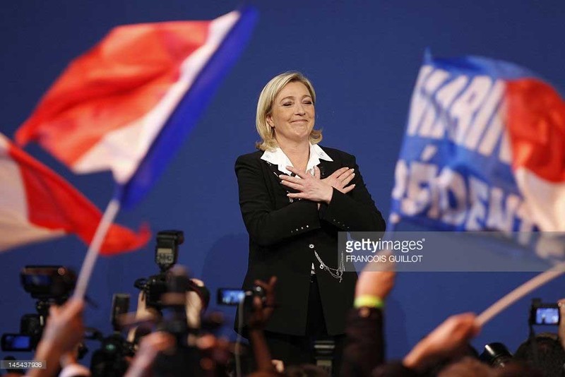 Bau cu Tong thong Phap: Marine Le Pen troi day manh me