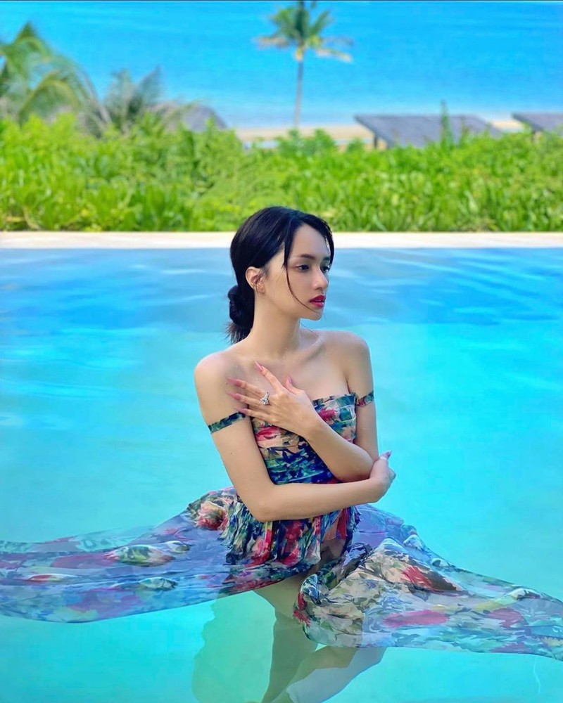 Dien bikini nong bong, Huong Giang “than troi” vi mat tieu mo bung-Hinh-8