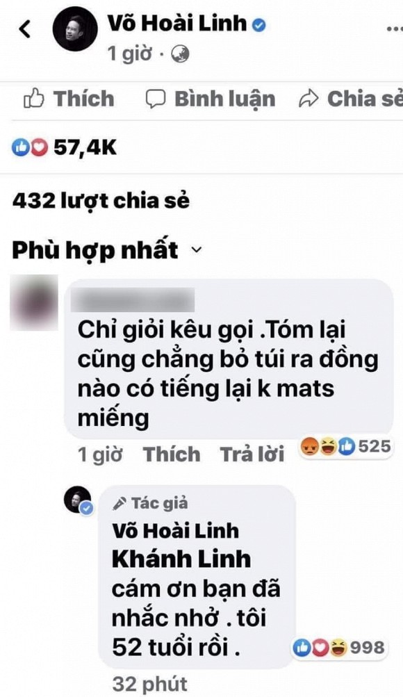 Phan ung cua Hoai Linh khi bi noi “chi keu goi de lay tieng“-Hinh-2