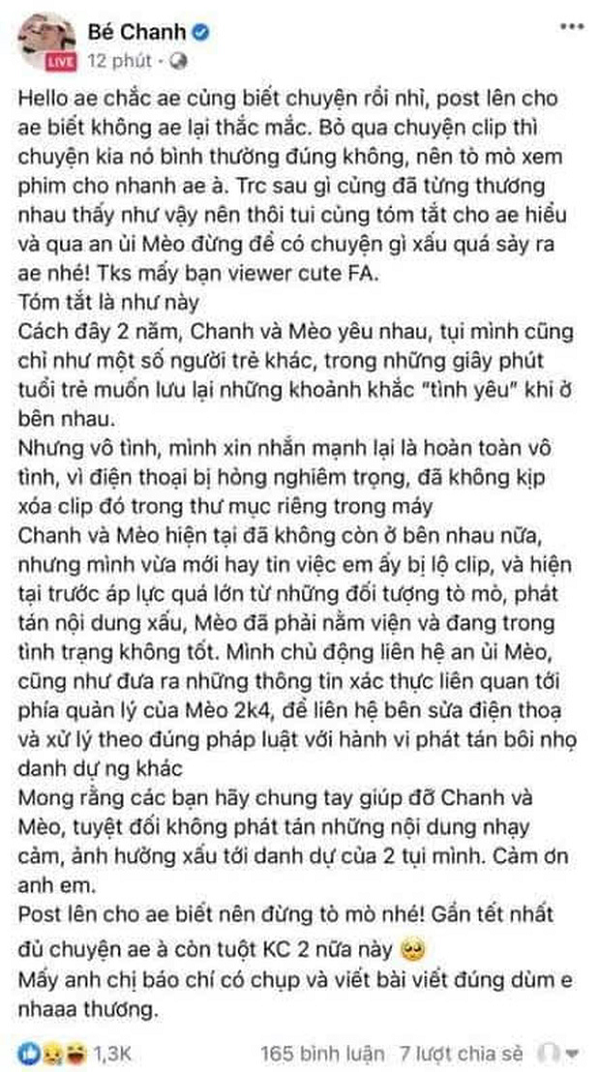 Meo 2k4 chinh thuc len tieng, he lo “nam chinh” trong clip nong-Hinh-8