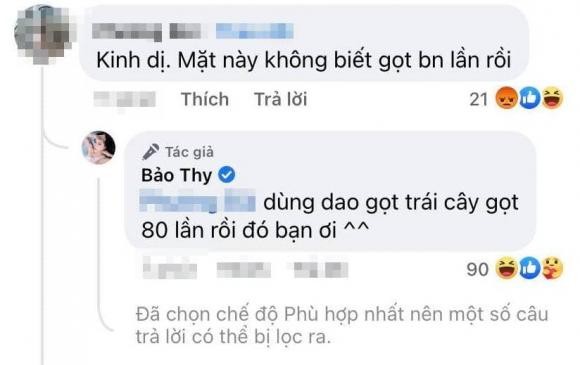 Bao Thy dap tra cuc gat khi bi anti-fan mia mai dep nho phau thuat-Hinh-2