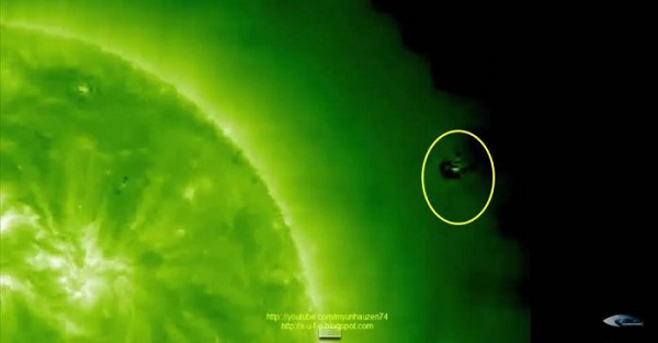 Nong: UFO lang thang gan Mat Troi bat ngo lot vao livestream cua NASA?-Hinh-4