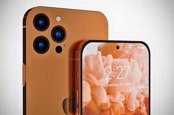 Nong: Lo dien iPhone 14 Pro mau vang cam dep khong ti vet