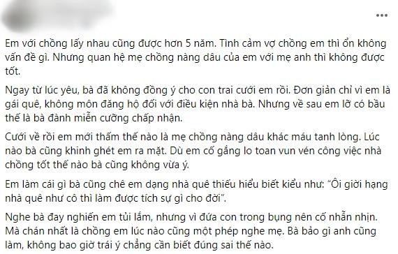 Me chong che con dau nha que, ai ngo bi tra treo 'dieng nguoi'