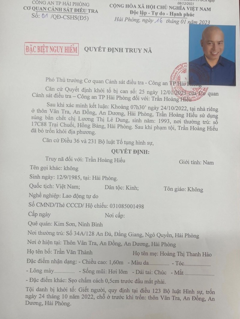 Hai Phong: Truy na doi tuong sat hai ban gai tai nha rieng