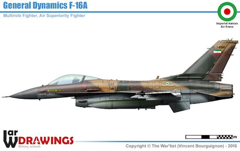 Iran tung suyt so huu hang tram tiem kich F-16 My