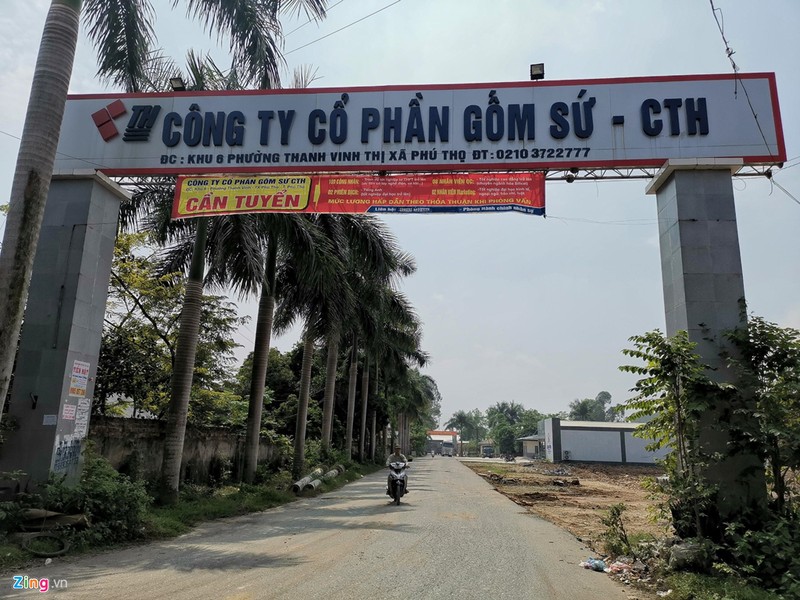 Can canh kho chua dau thai cua cong ty gom su Thanh Ha