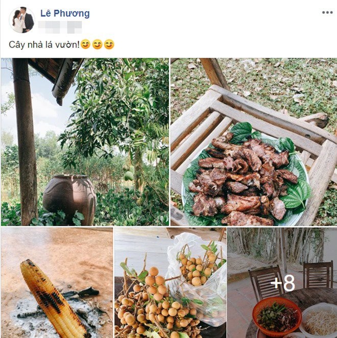 Le Phuong khoe canh nam cho chong tre nau nuong, dan mang nhac viec soc