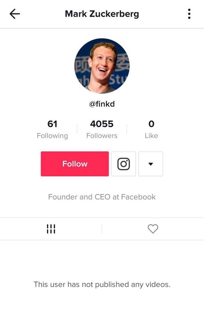 Mark Zuckerberg bi mat choi TikTok theo doi nguoi noi tieng