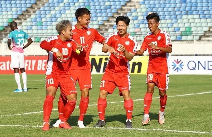 Cong Phuong duoc khen ngoi khi ghi ban tai AFC Cup 2020