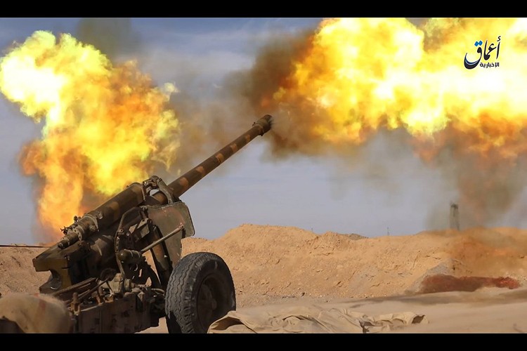 Syria che tao duoc phao tu hanh 130mm, phien quan IS that kinh